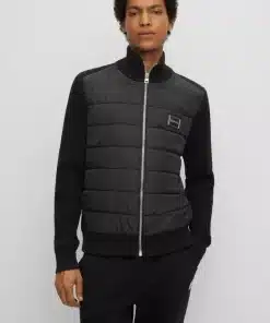 Hugo Scabro Hybrid Knit Black