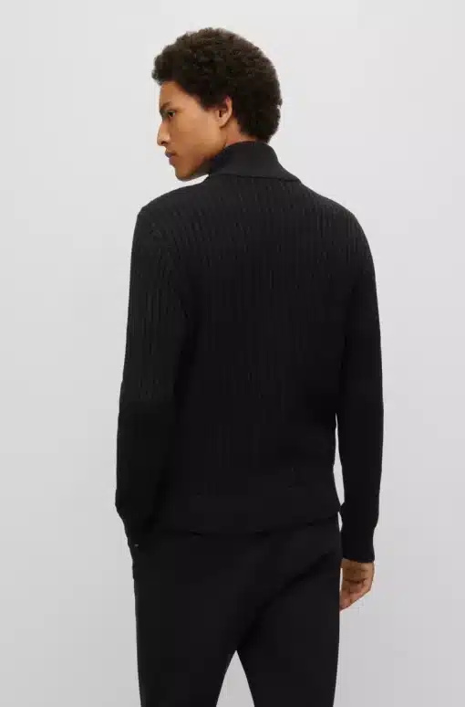Hugo Scabro Hybrid Knit Black