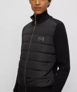 Hugo Scabro Hybrid Knit Black
