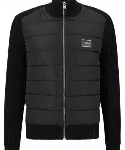 Hugo Scabro Hybrid Knit Black