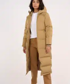 Knowledge Cotton Apparel Allyssa Maxi Puffer Jacket Kelp