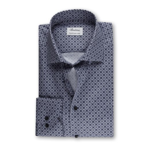 Stenströms Blue Pattern Shirt