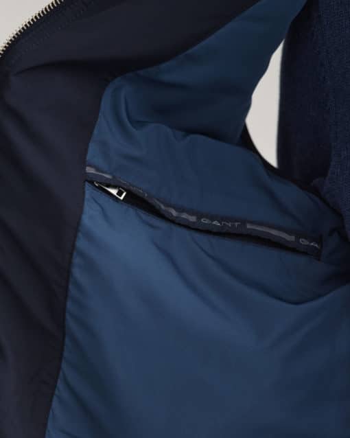 Gant Quilted Windcheat Vest Evening Blue
