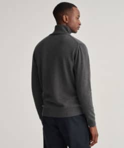 Gant Lambwool Roll Neck Antracit Melange