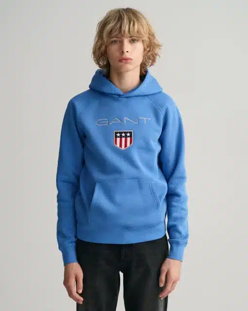 Gant Teens Shield Hoodie Palace Blue