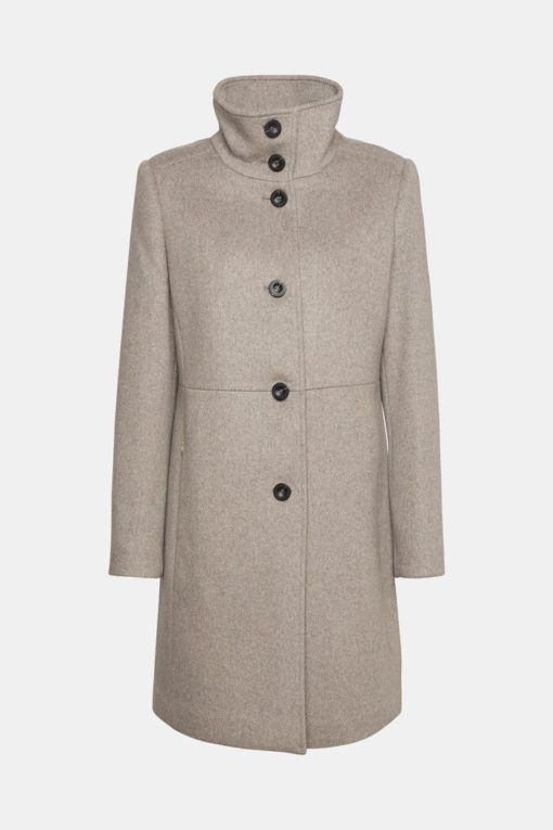 Esprit Wool Coat Taupe