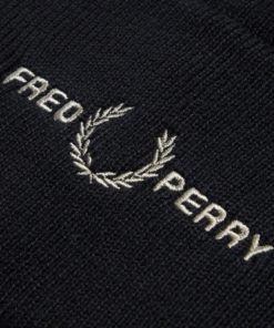 Fred Perry Graphic Beanie Black