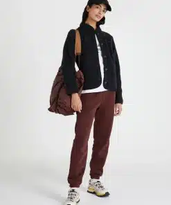 Peak Performance Fleece Snap Cardigan Women Black