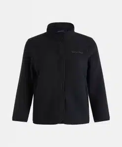 Peak Performance Fleece Snap Cardigan Women Black