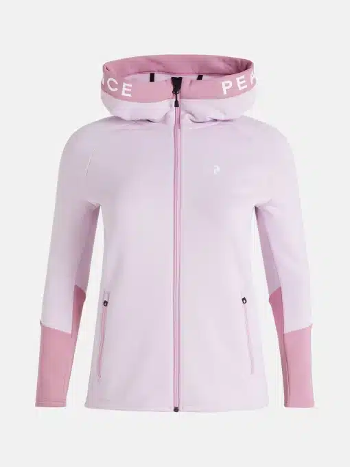 Peak Performance Rider Zip Hood Women Cold Blush