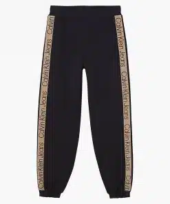 Calvin Klein Relaxed Logo Tape Joggers Black