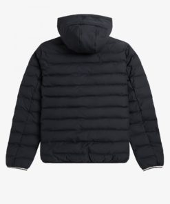 Fred Perry Hooded Insulated Jacket Black