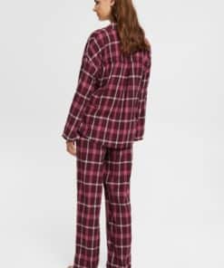 Esprit Flannel Pyjama Bordeaux Red