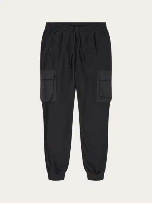 Knowledge Cotton Apparel Utility Sweat Pants Black Jet