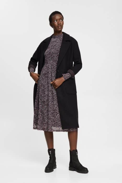 Esprit Long Sleeve Dress Black