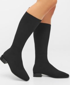 Bianco Biadina Square Boot Black