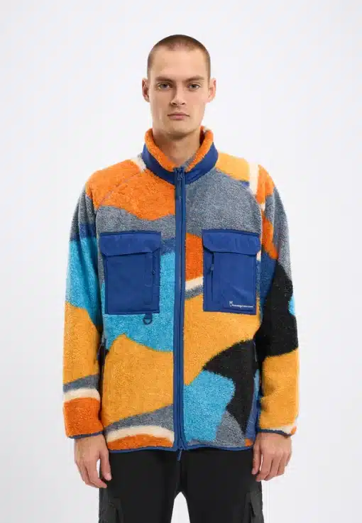 Knowledge Cotton Apparel Raglan Teddy Zip Jacket