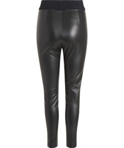 Vila Dagmar Coated Leggings Black