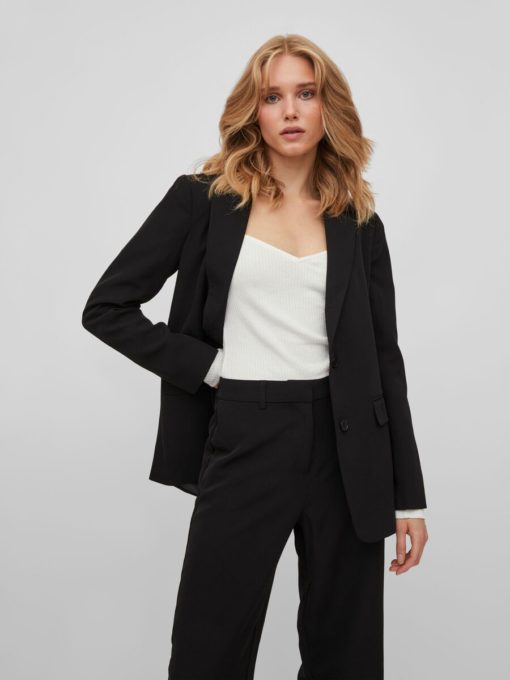 Vila Kamma Loose Blazer Black