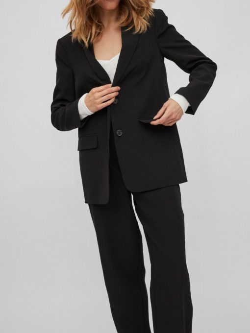 Vila Kamma Loose Blazer Black