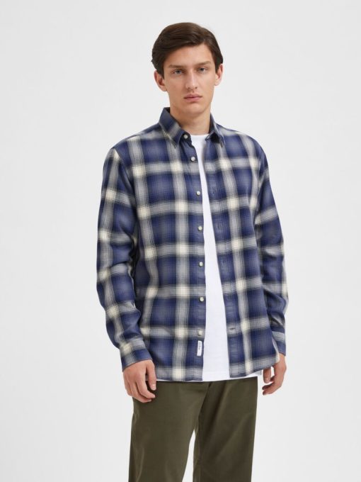 Selected Homme Robin Shirt Grisaille