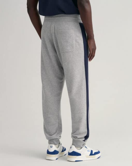 Gant Banner Shield Sweat Pants Grey Melange
