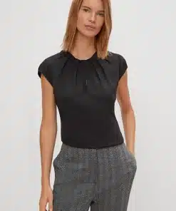 Comma, Sleeveless Blouse Black