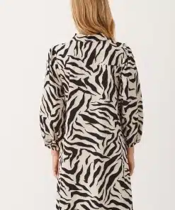Part Two Eleina Dress Zebra Print
