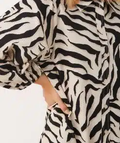 Part Two Eleina Dress Zebra Print