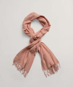 Gant Woman Wool Solid Woven Scarf Guava Orange