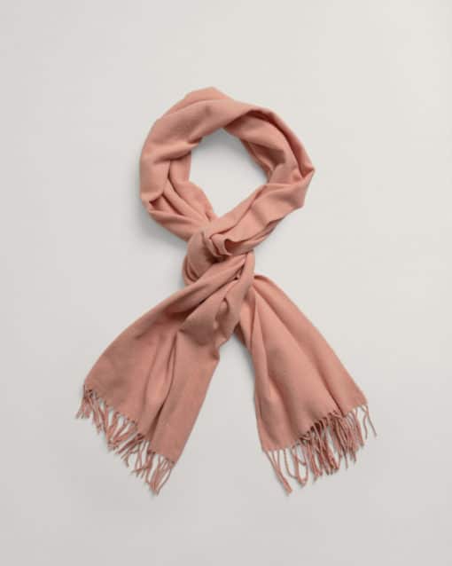 Gant Woman Wool Solid Woven Scarf Guava Orange