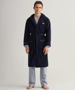 Gant Archive Shield Robe Evening Blue