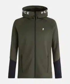 Peak Performance Rider Zip Hood Men Forest Night