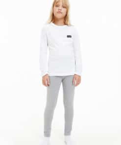 Calvin Klein Girls Pyjama Set White/Grey