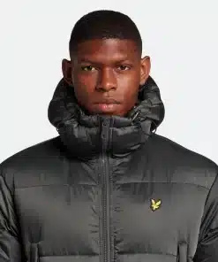 Lyle & Scott long Line wadded Coat Gunmetal