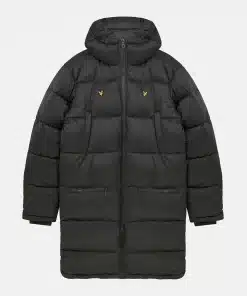 Lyle & Scott long Line wadded Coat Gunmetal