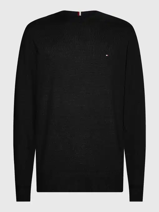 Tommy Hilfiger Pima Cotton Cashmere Sweater Black