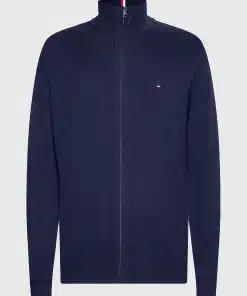 Tommy Hilfiger Pima Cotton Cashmere Zip Cardigan Desert Sky