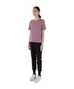 Makia Verkstad T-Shirt Women Boysenberry/White