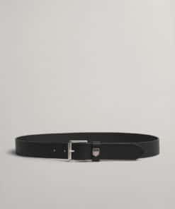 Gant Retro Shield Leather Belt Black