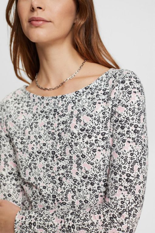 Esprit Long Sleeve T-shirt Off White