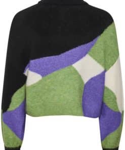 Gestuz Alphagz Multi Rollneck Black/Minced Herb Multi