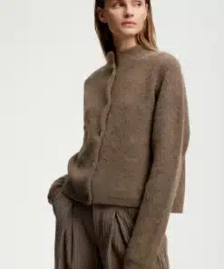 Gestuz Alphagz Short Cardigan Walnut