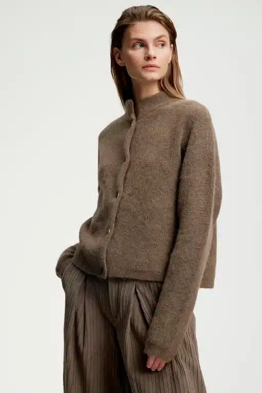 Gestuz Alphagz Short Cardigan Walnut