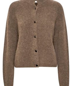 Gestuz Alphagz Short Cardigan Walnut