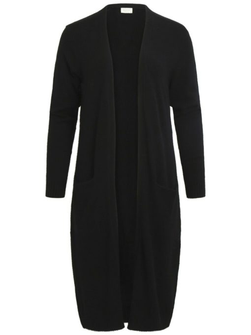 Vila Ril Long Knit Cardigan Black