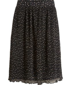 Vila Vita Knee Skirt Black