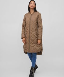 Vila Manon Quilted Jacket Walnut