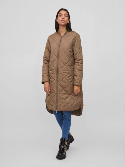 Vila Manon Quilted Jacket Walnut