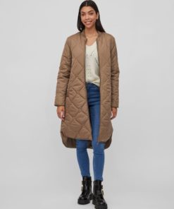 Vila Manon Quilted Jacket Walnut
